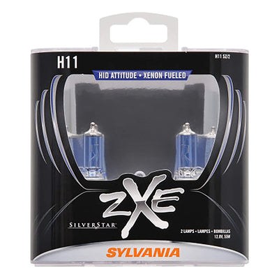Sylvania SilverStar zXe H11 Halogen Fog Light Bulbs, White (2 Pack) (Open Box)
