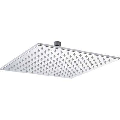 Hongtoo 12" Stainless Steel Hydroelectric LED Rain Waterfall Shower Head (Used)