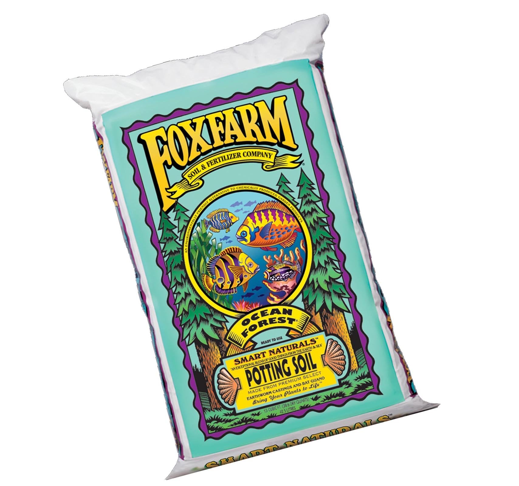 Foxfarm Ocean Forest Garden Potting Soil Bags 6.3-6.8 pH, 1.5 Cu Feet, 10 Pack - VMInnovations