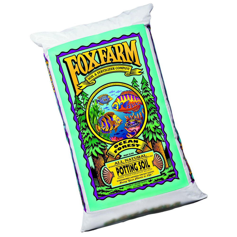 Foxfarm FX14053 Ocean Forest Organic Garden Potting Soil Mix 12 Quarts (3 Pack) - VMInnovations