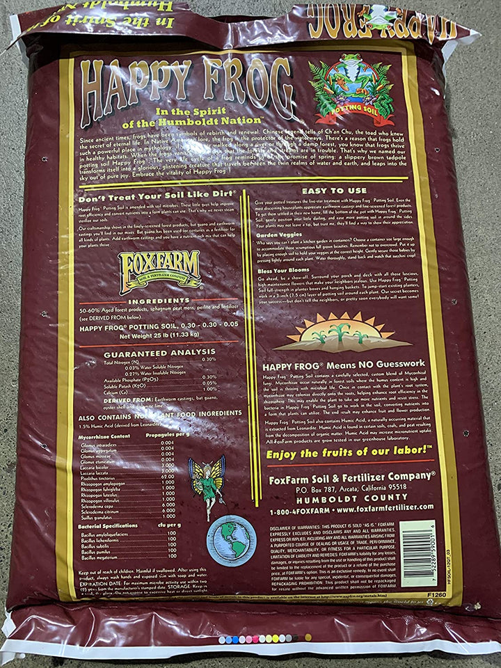 FoxFarm Ocean Forest Garden Soil Mix and Happy Frog Organic Potting Soil Mix - VMInnovations