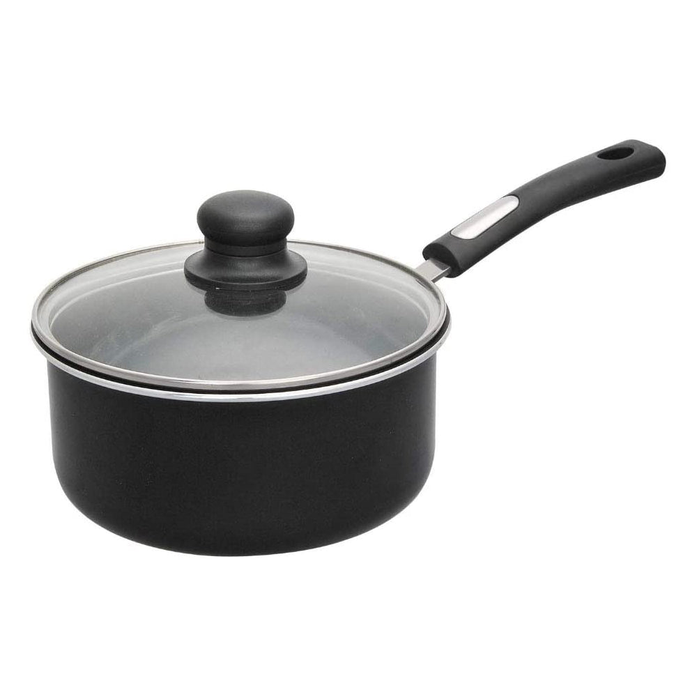 Alpine Cuisine 3 Qt Aluminum Nonstick Sauce Pan w/ Lid & Soft Handle (Open Box)