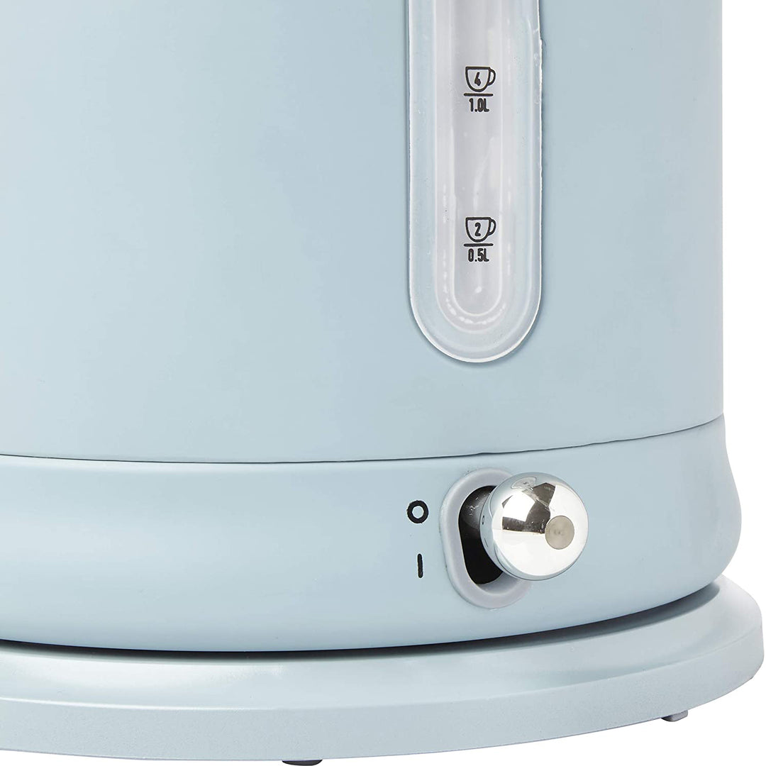 Haden Highclere 1.5 Liter Vintage Cordless Electric Tea Pot Kettle, Blue (Used)