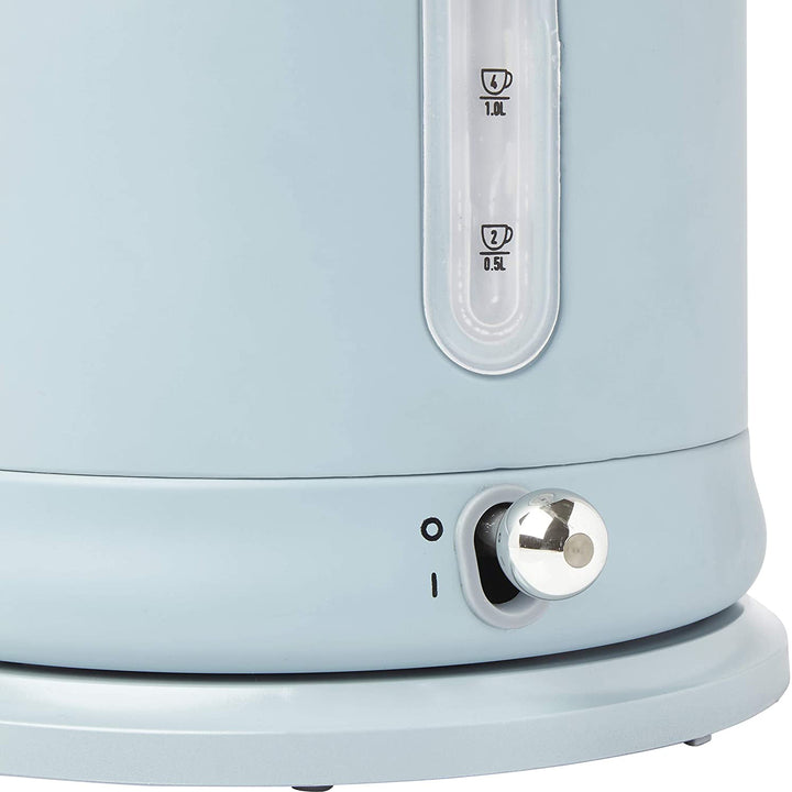 Haden Highclere 1.5 Liter Vintage Cordless Electric Tea Pot Kettle, Blue (Used)