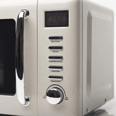 Haden Cotswold Vintage Retro 0.7 Cu Ft 700W Microwave Oven, Putty (For Parts) - VMInnovations