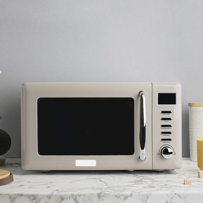 Haden Cotswold Vintage Retro 0.7 Cu Ft 700W Microwave Oven, Putty (For Parts) - VMInnovations