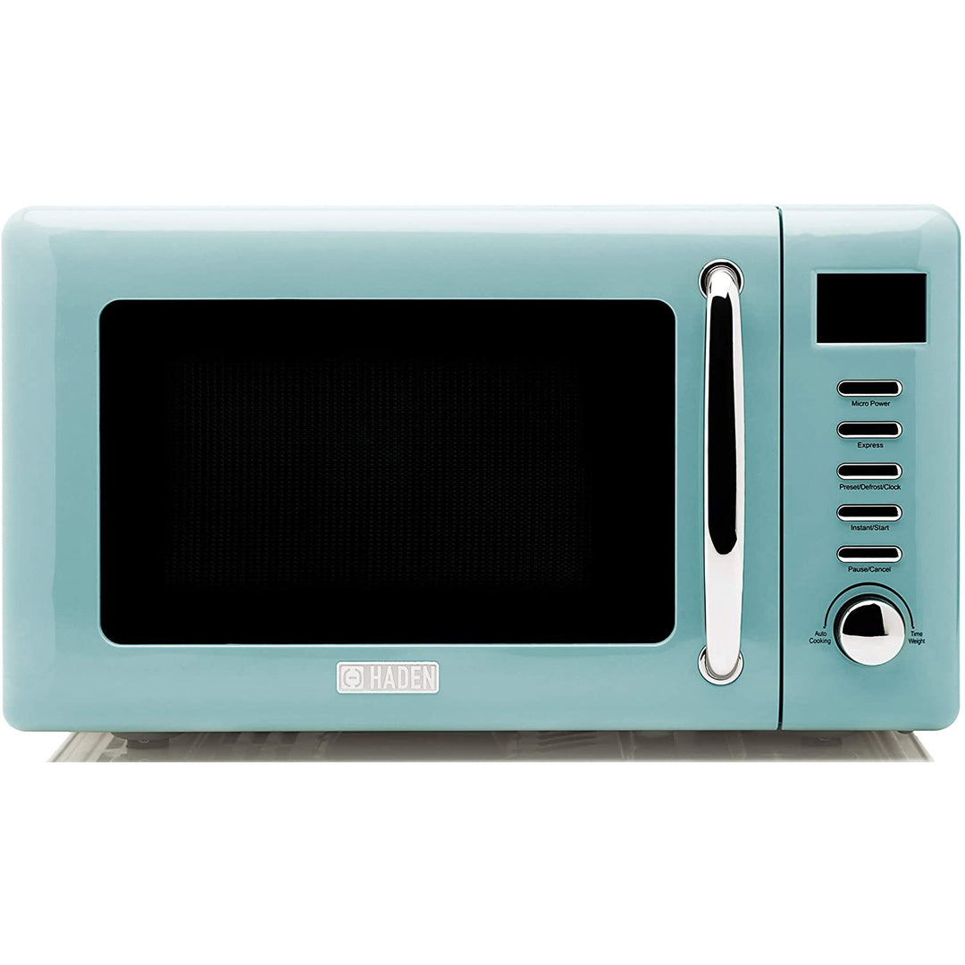 Haden Heritage Vintage Retro 0.7 Cu Ft 700W Microwave Oven, Blue (For Parts)