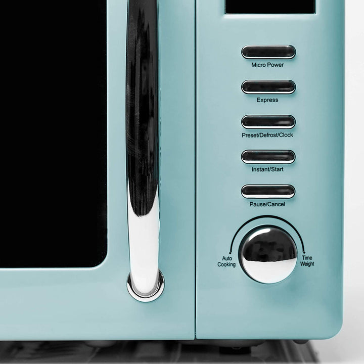 Haden Heritage Vintage Retro 0.7 Cu Ft 700W Microwave Oven, Blue (For Parts)