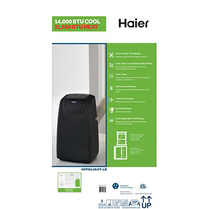 Haier Powerful 14,000 BTU Air Conditioner Unit (Certified Refurbished)(Open Box)