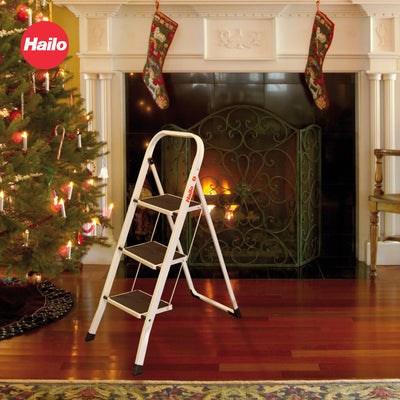 Hailo Folding Step Stool, Non-Slip 2 Step Ladder for Home & Kitchen (Open Box) - VMInnovations