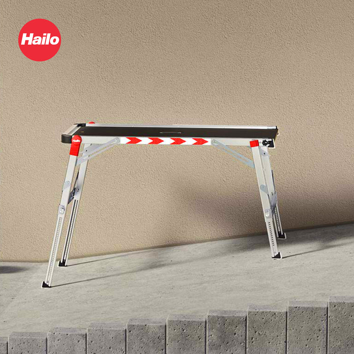 Hailo Adjustable Work Platform TP2 Plus for Ladders & Stairs, Foldable (Used)