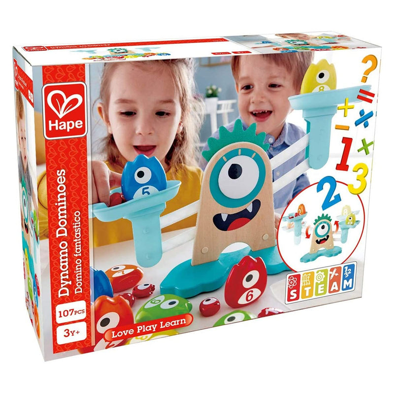 Hape Educational STEAM Toy Monster Math Scale w/ 3 Levels for Kids Age 3 and Up