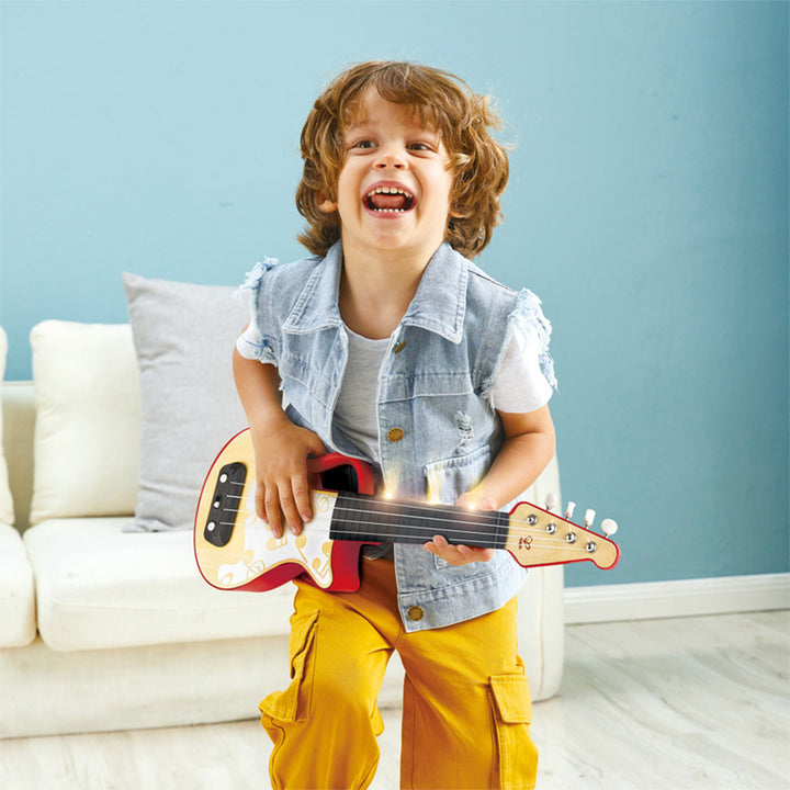 Hape Learn with Lights Toy Ukulele Teaching Musical Instrument (Open Box)