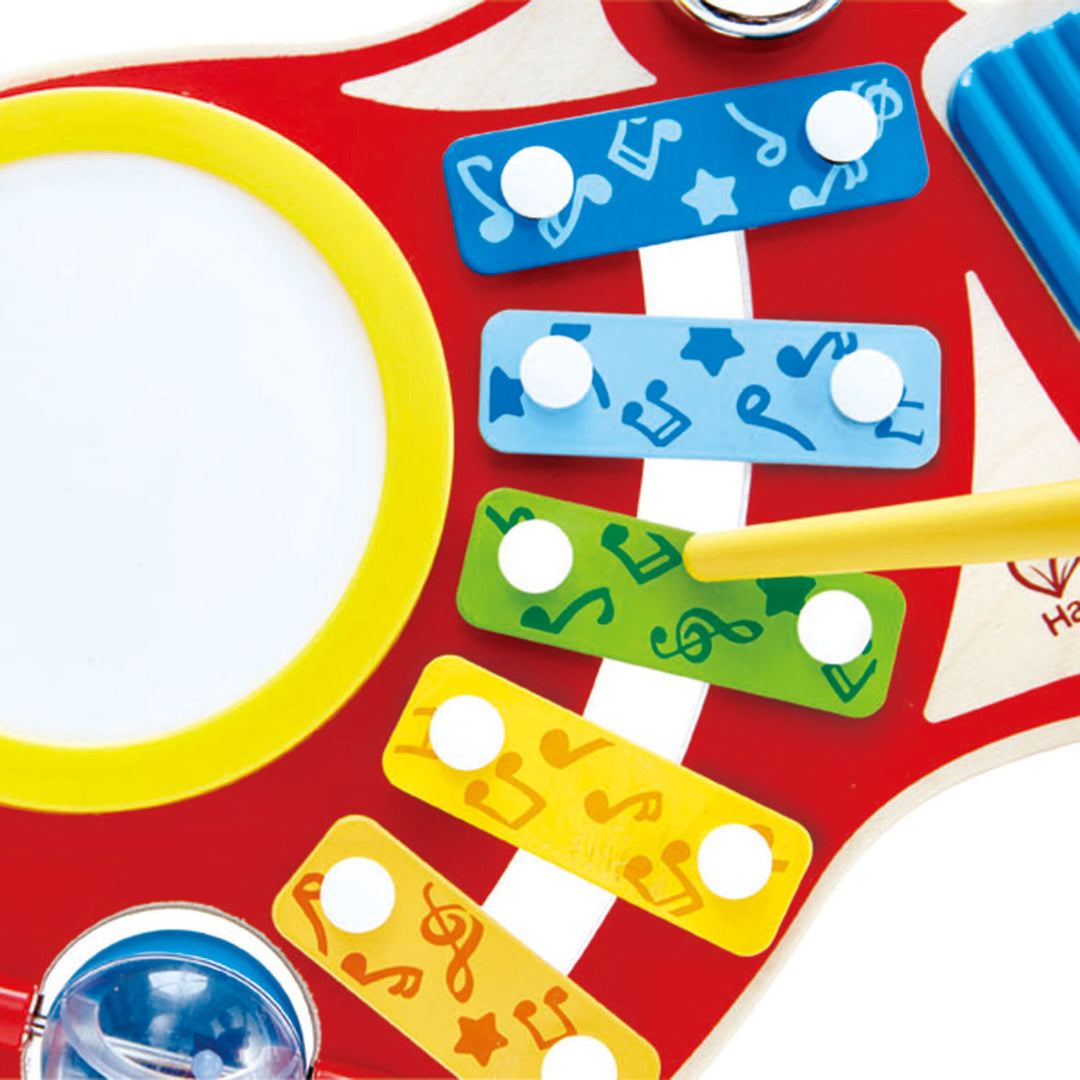 Hape 6-in-1 Music Maker Colorful Guitar Musical Toy Instrument for Kids (Used)