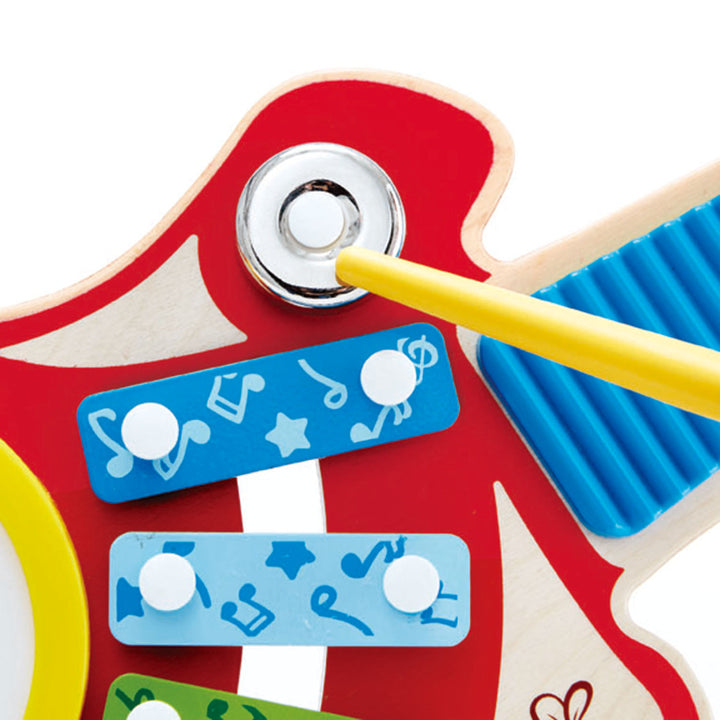 Hape 6-in-1 Music Maker Colorful Guitar Musical Toy Instrument for Kids (Used)