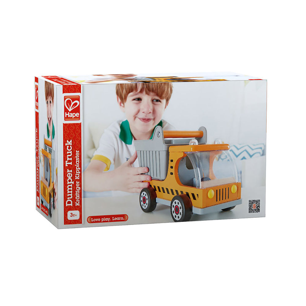 Hape Dumper Truck Non Toxic Construction Toy Vehicle Ages 3 and Up (Open Box)