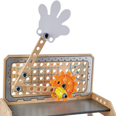 Hape Scientific Workbench Kid's Discovery Construction Workshop Toy, Ages 4 & Up