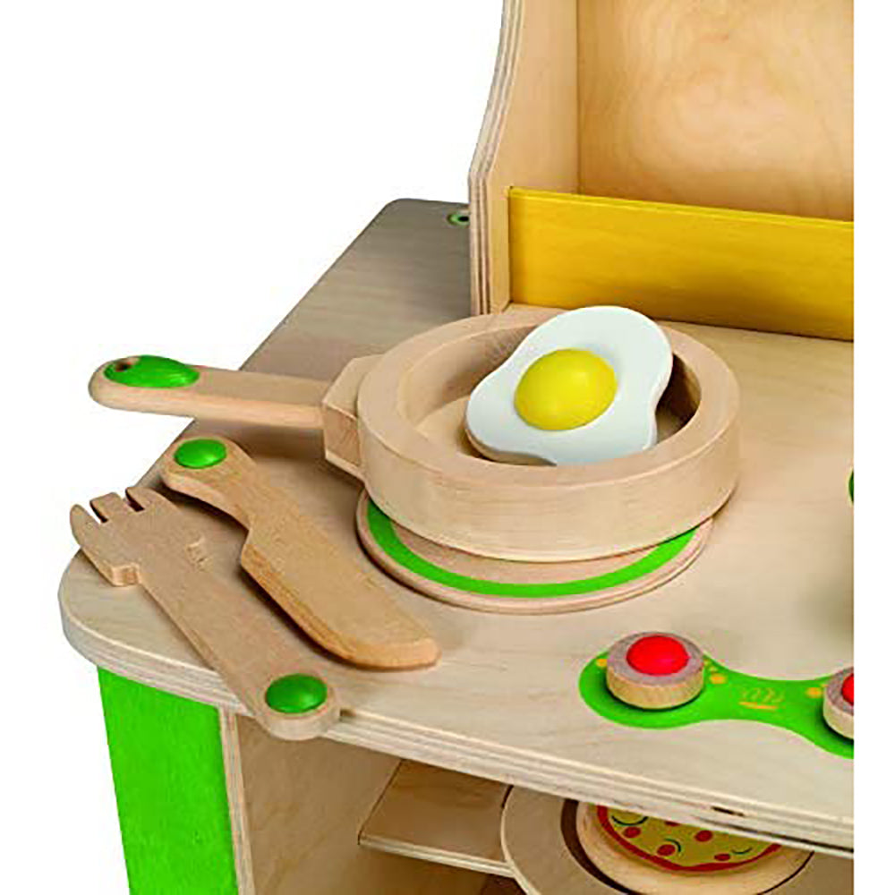 Hape My Creative Cookery Club Kids Wooden Chef Playset for Ages 3 and Up (Used) - VMInnovations