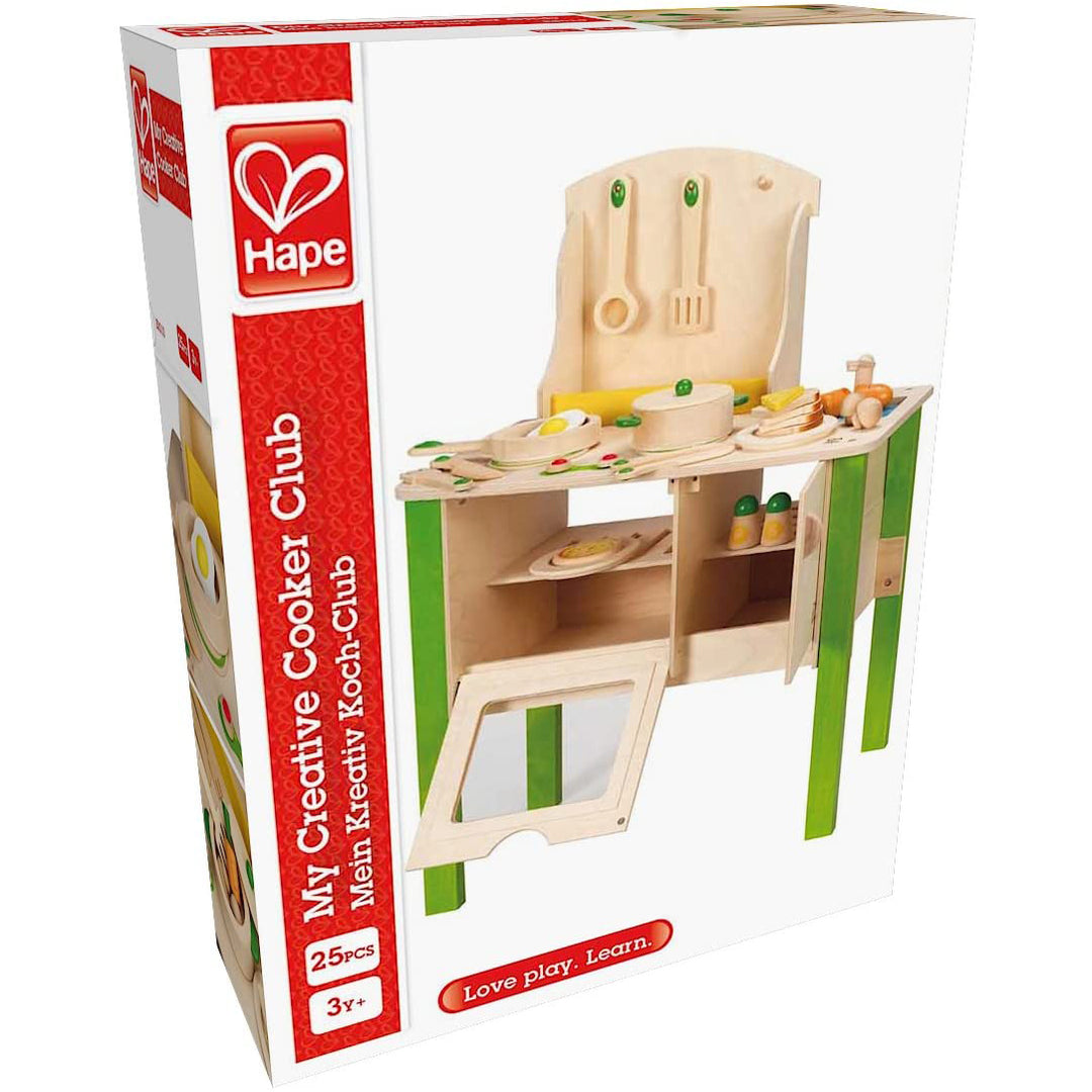 Hape My Creative Cookery Club Kids Wooden Chef Playset for Ages 3 and Up (Used) - VMInnovations