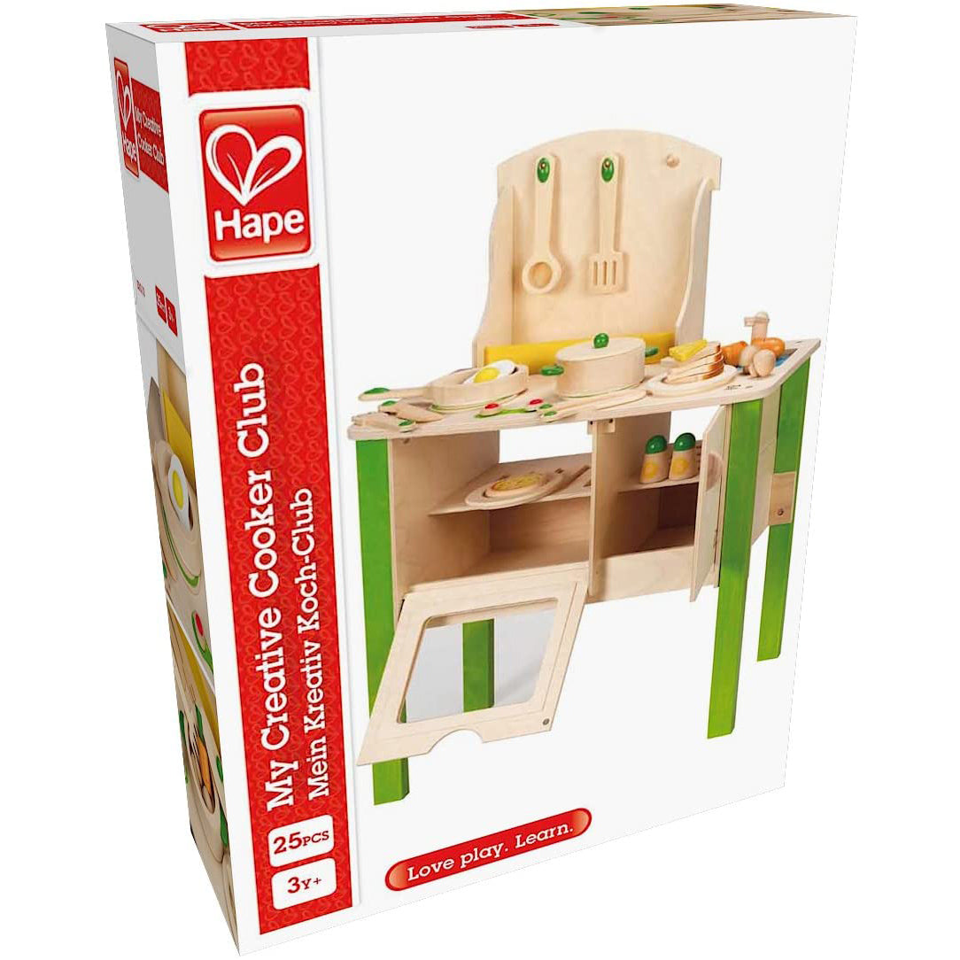 Hape My Creative Cookery Club Kids Wooden Chef Playset for Ages 3 and Up (Used) - VMInnovations