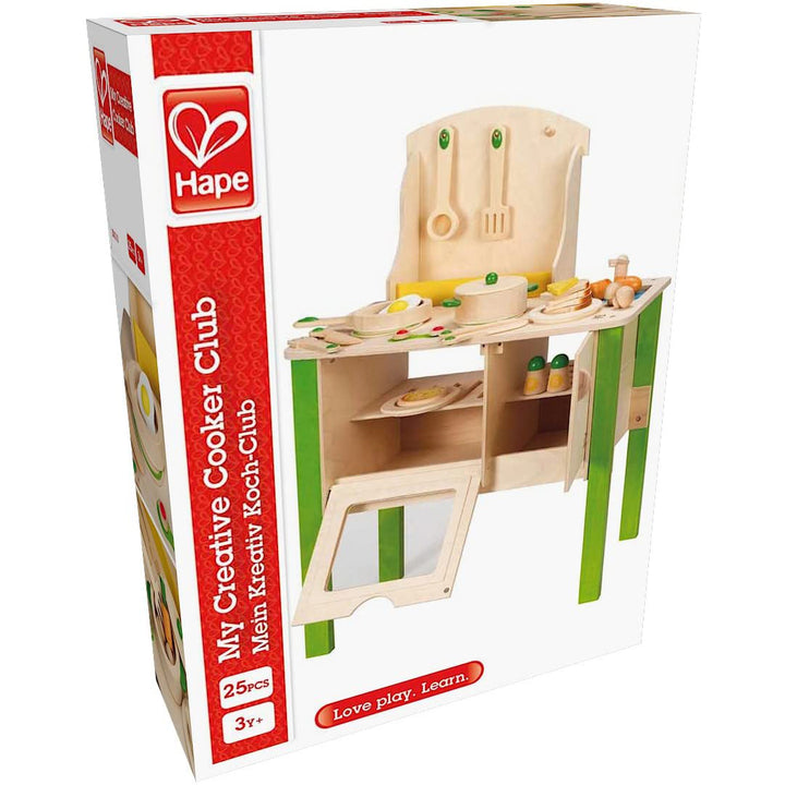 Hape My Creative Cookery Club Kids Wooden Chef Playset for Ages 3 and Up (Used) - VMInnovations