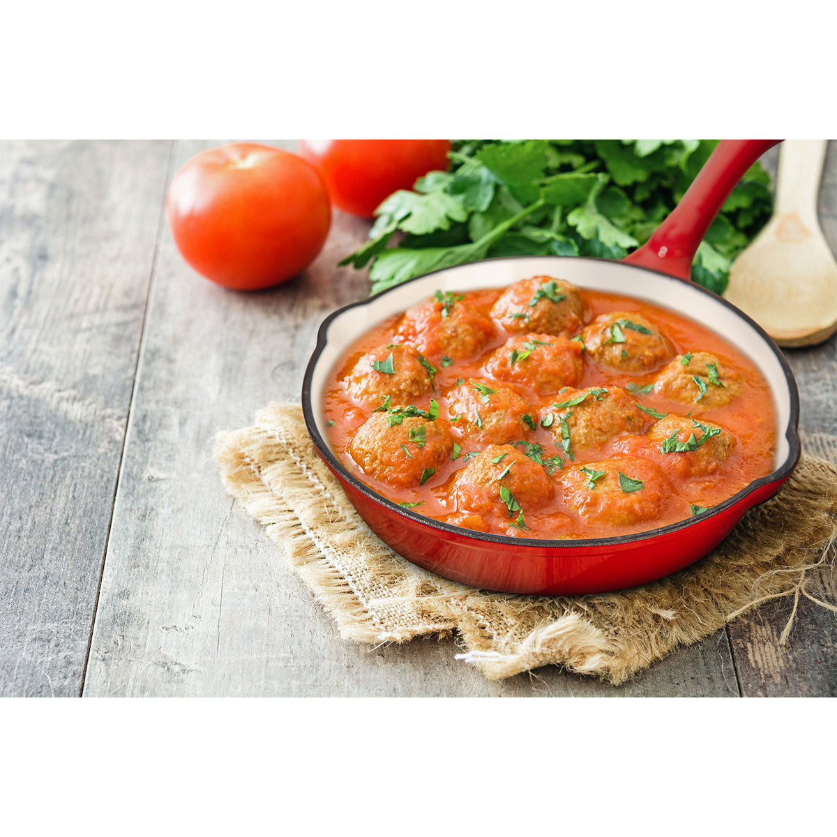 Hamilton Beach 8 Inch Enameled Coated Solid Cast Iron Frying Pan Skillet, Red - VMInnovations