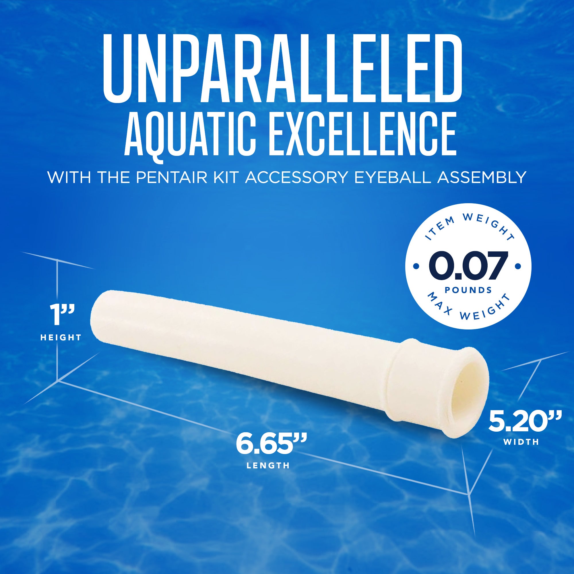 Pentair Kit Accessory Eyeball Assembly for Pool and Spa Replacement Parts, White - VMInnovations