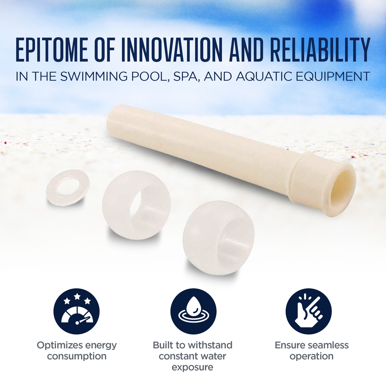 Pentair Kit Accessory Eyeball Assembly for Pool and Spa Replacement Parts, White - VMInnovations