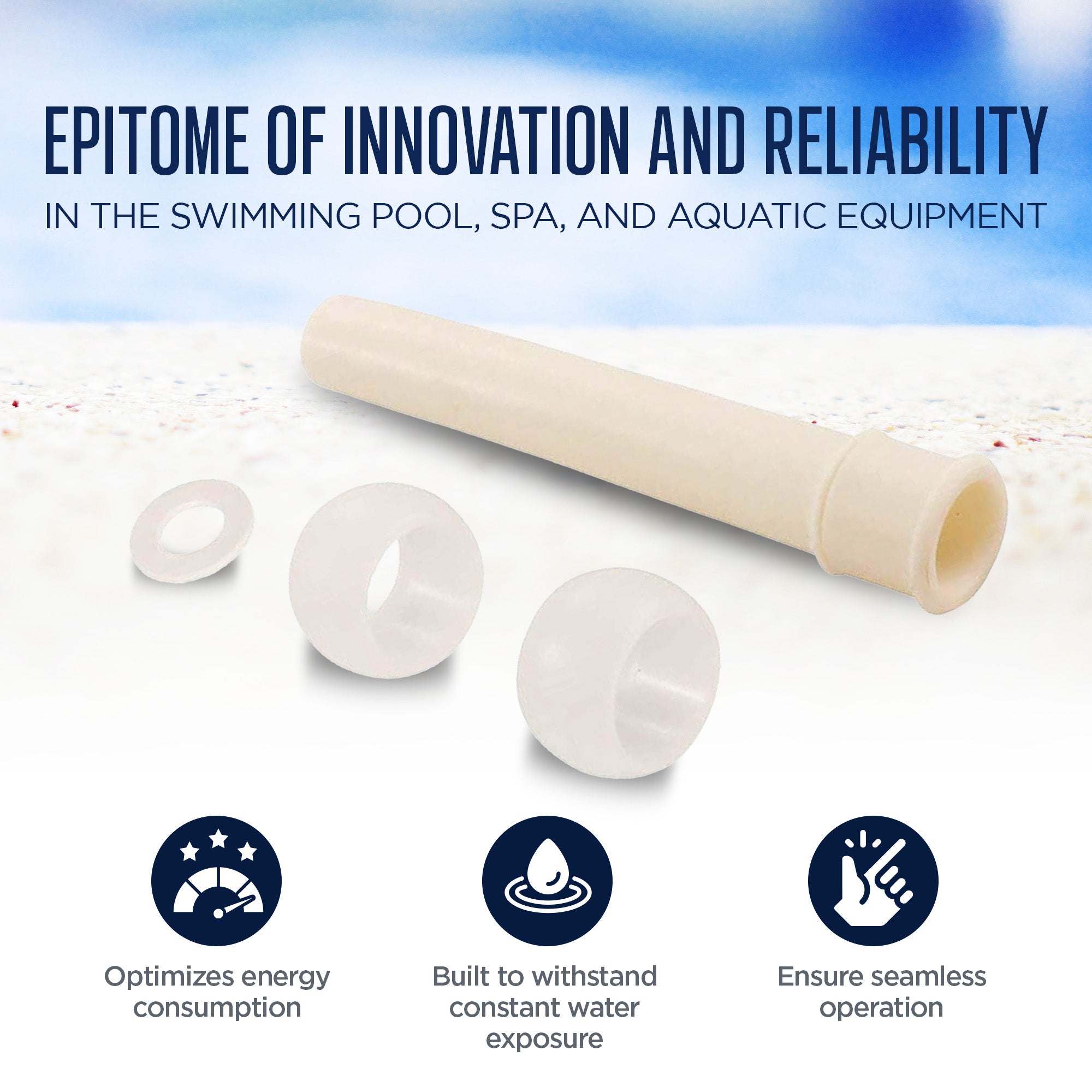 Pentair Kit Accessory Eyeball Assembly for Pool and Spa Replacement Parts, White - VMInnovations