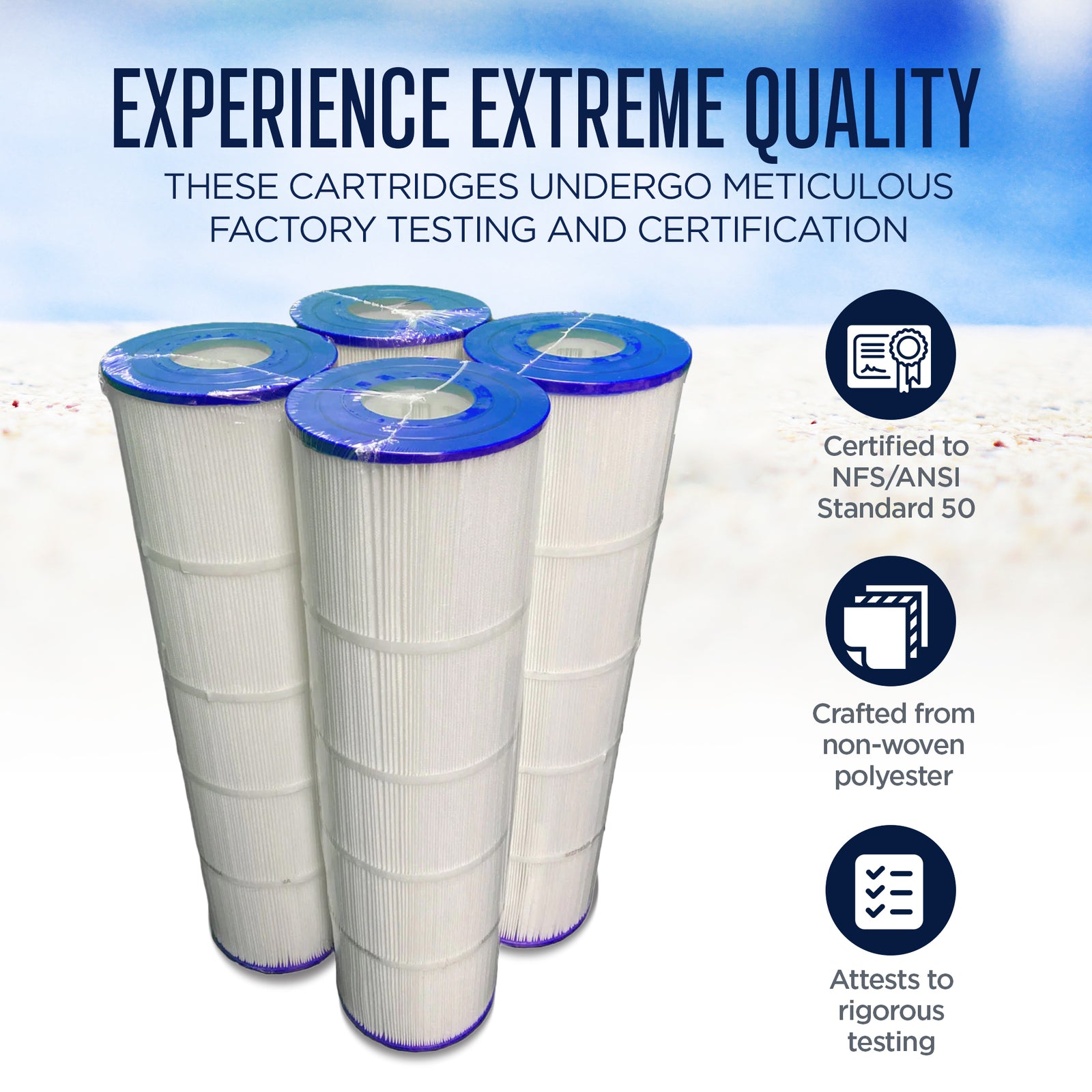 Pentair Cartridge Genuine Replacement CNC Plus for Pool Filtration (4Pk) (Used) - VMInnovations