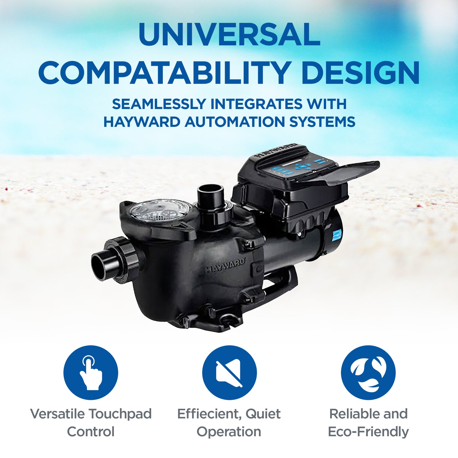 Hayward VS 230V Drop In Variable Speed Pump for In Ground Pools,Black(For Parts) - VMInnovations