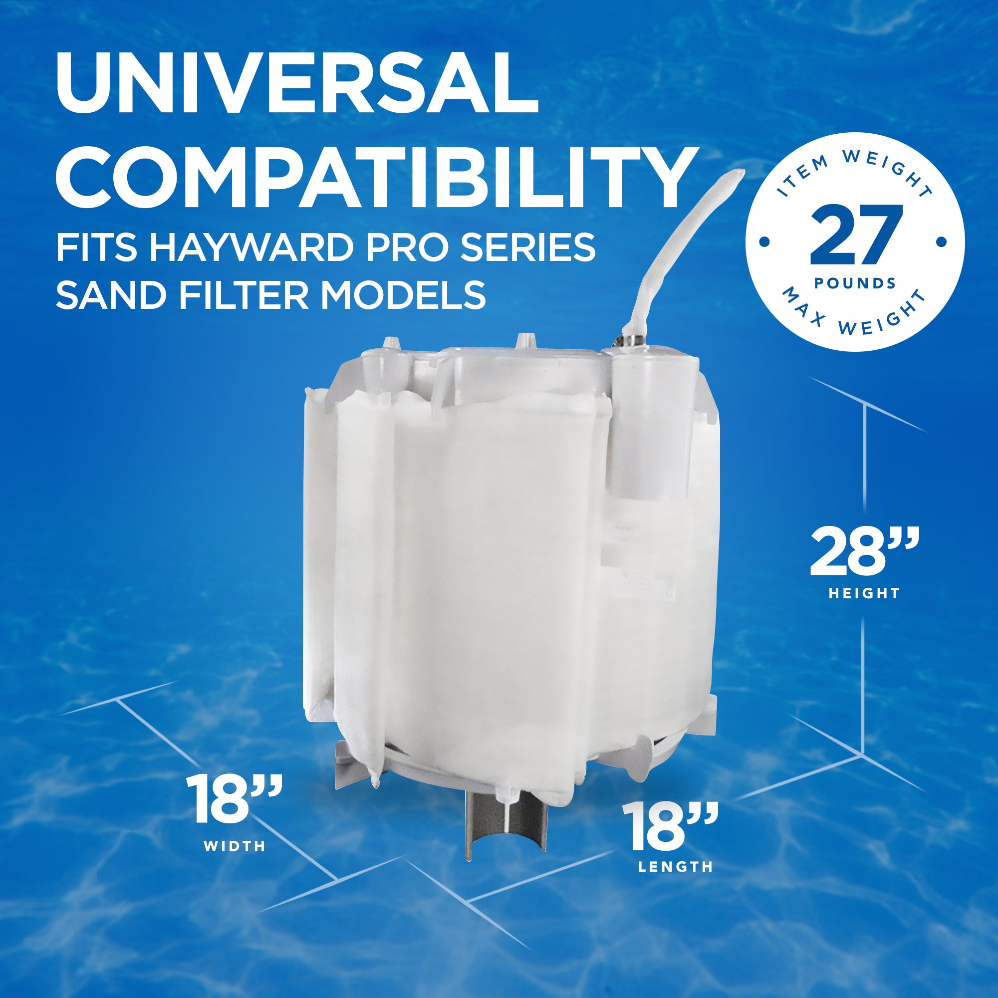 Hayward Cluster Assembly Replacement for Select Hayward Filters, White (Used) - VMInnovations