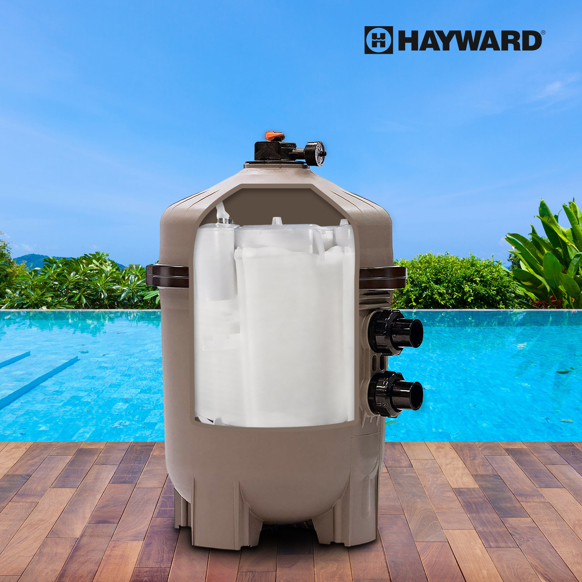 Hayward Cluster Assembly Replacement for Select Hayward Filters, White (Used) - VMInnovations