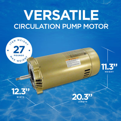 Hayward Single Speed 1.5 Horsepower Replacement Super Pump Motor (Open Box)