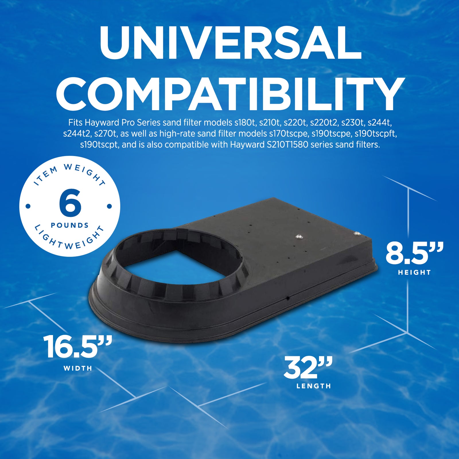 Hayward Filter Base with Screws and Washers Replacement for Sand Filters (Used) - VMInnovations