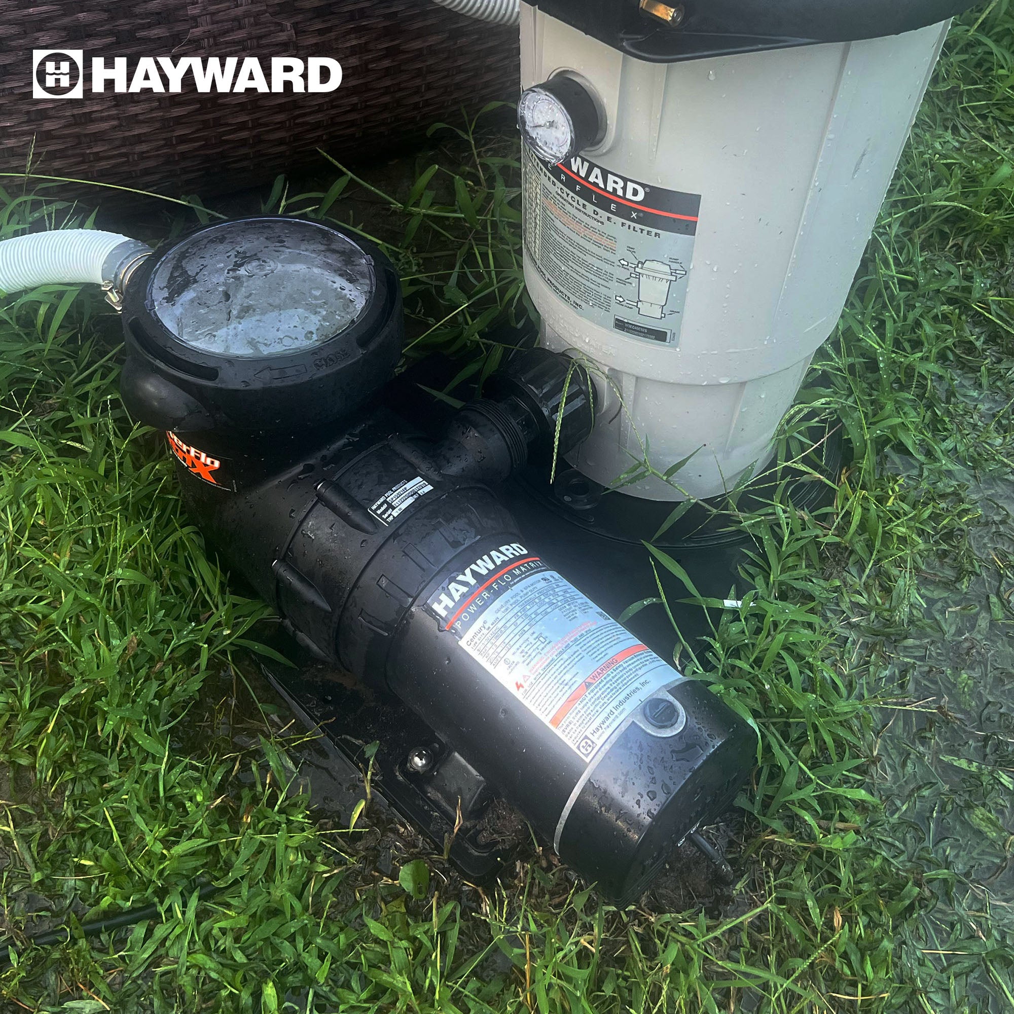 Hayward PowerFlo Matrix Above Ground Single Speed 1.5 HP Pool Pump with Cord - VMInnovations