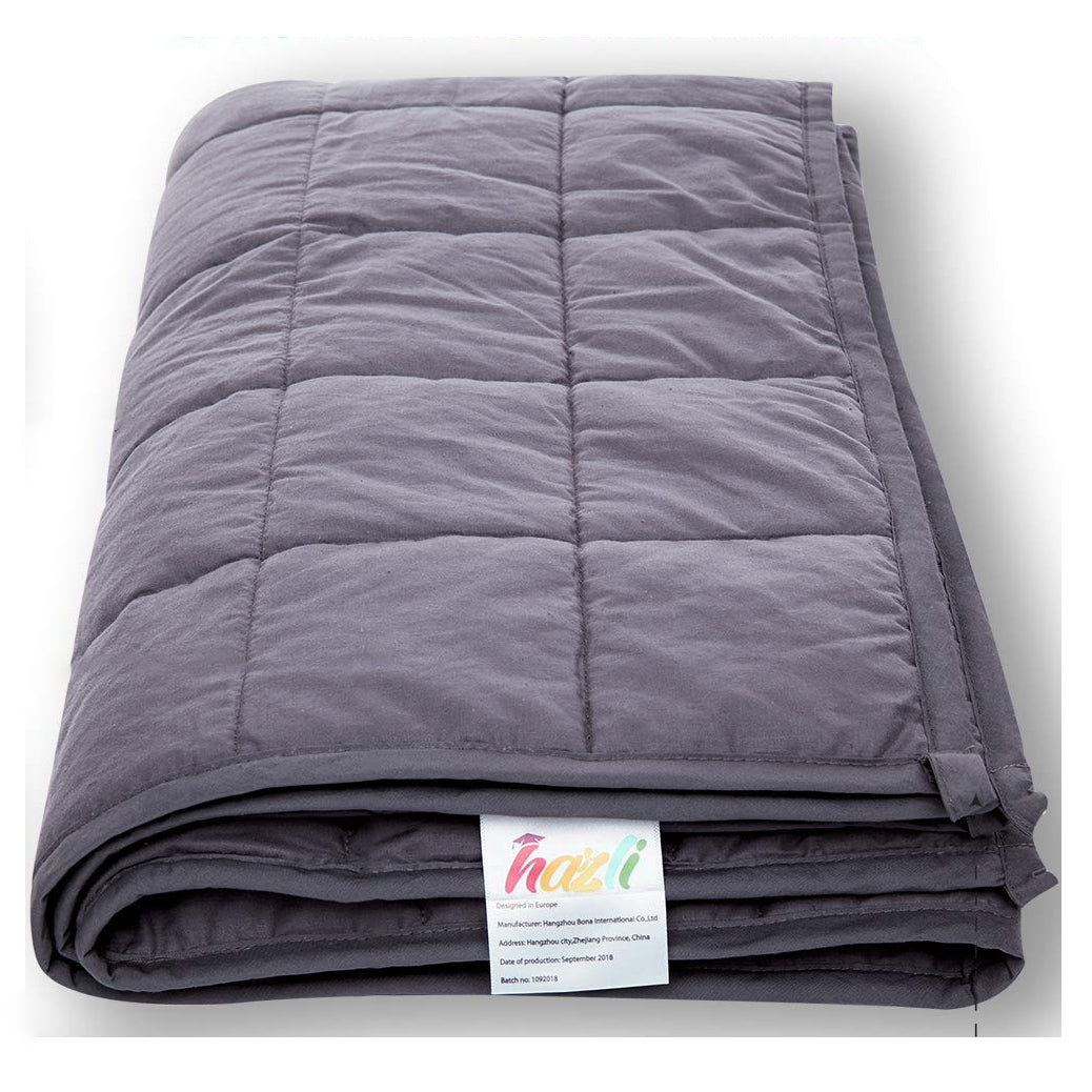 Hazli Soft 7-Pound Sensory Calming Cotton Weighted Blanket for Kids (Open Box)