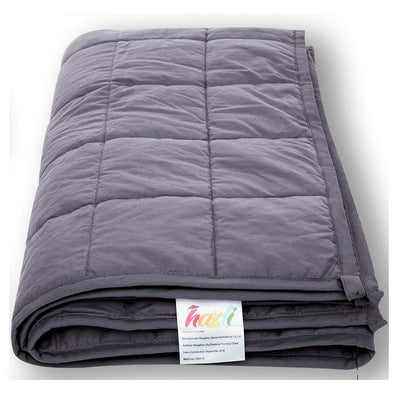 Hazli Soft 7-Pound Sensory Calming Cotton Weighted Blanket for Kids (Open Box)
