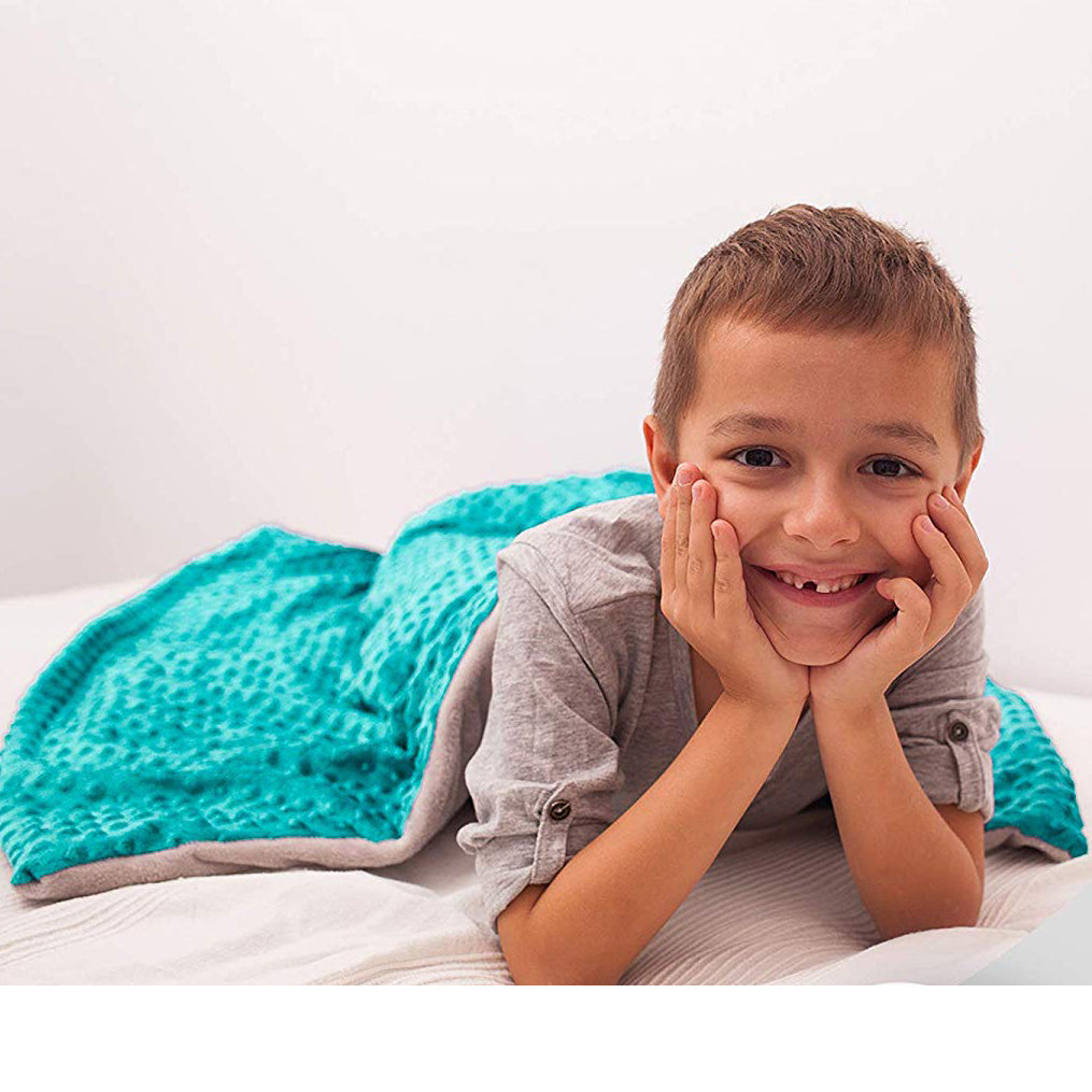 Hazli Soft 7-Pound Sensory Calming Cotton Weighted Blanket for Kids (Open Box)