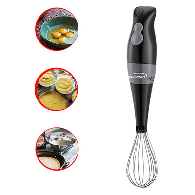 Brentwood 2 Speed Handheld Blender w/ Food Processor & Balloon Whisk Attachments