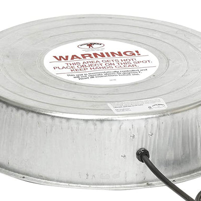 Little Giant 110W Galvanized Steel Water Heater Base for Barns (Open Box) - VMInnovations