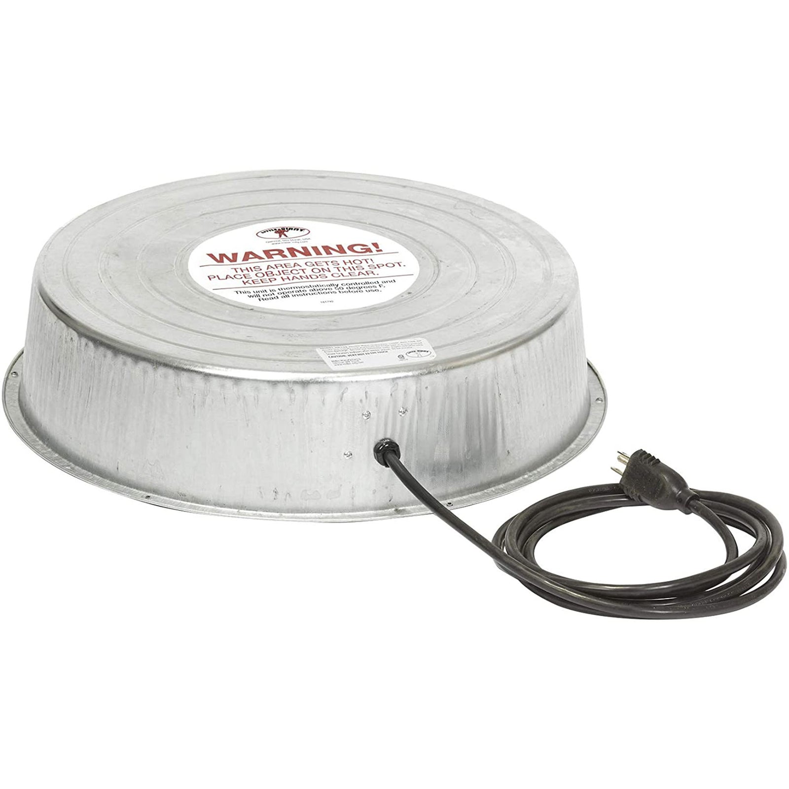 Little Giant 110W Galvanized Steel Water Heater Base for Barns (Open Box) - VMInnovations