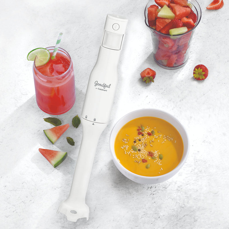 Cuisinart HB400GF Goodful Variable Speed Hand Blender w/ Mixer Attachment, White