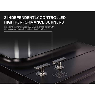 Everdure Force by Heston Blumenthal 2 Burner Freestanding Propane Grill,Graphite