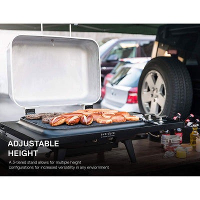 Everdure Force by Heston Blumenthal 2 Burner Freestanding Propane Grill,Graphite