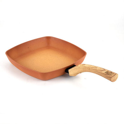 Hamilton Beach 11 Inch Forged Aluminum Terracotta Coated Griddle Pan (Used)
