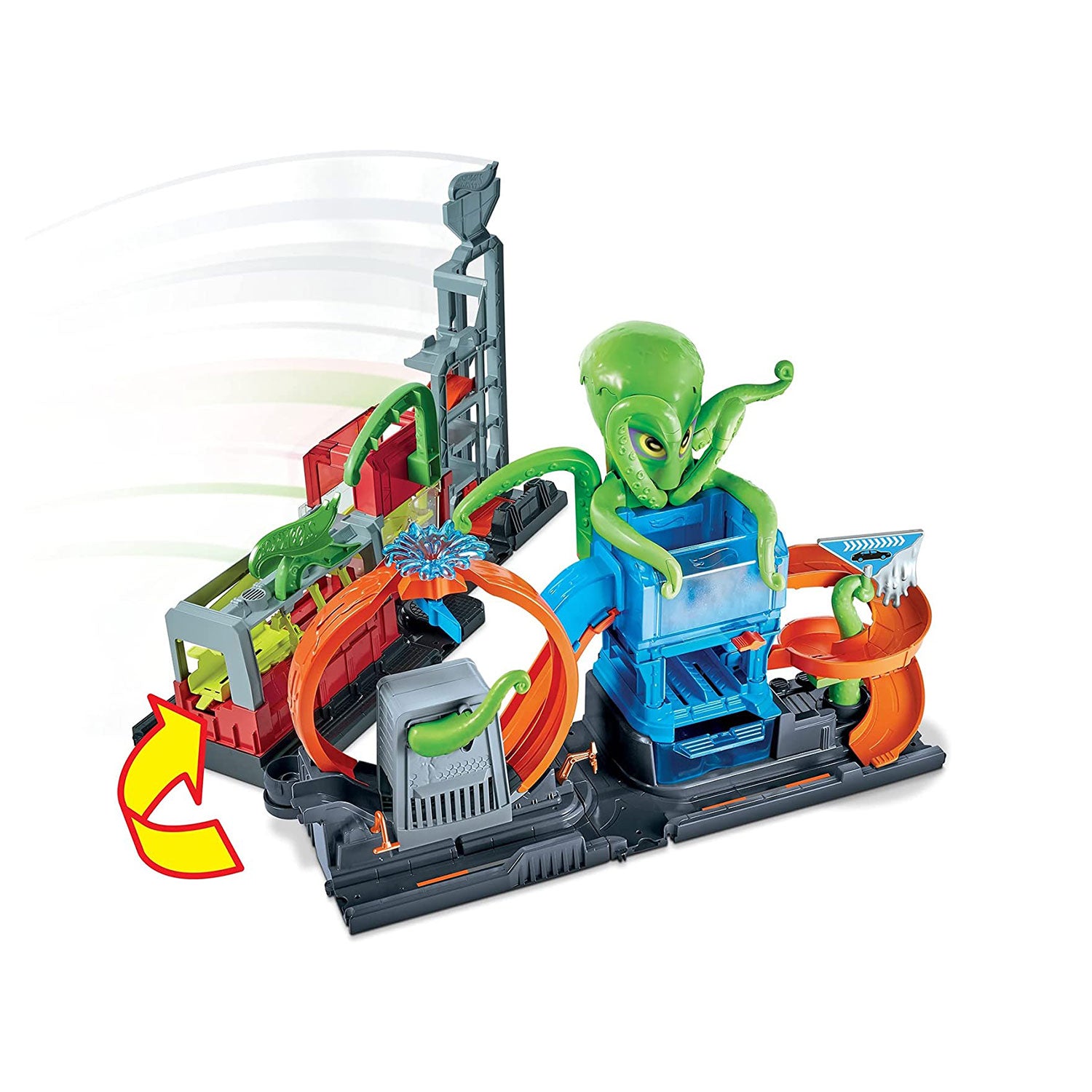 Hot Wheels City Octo Car Wash Playset w/Color Changing Car, Ages 4+ (For Parts) - VMInnovations