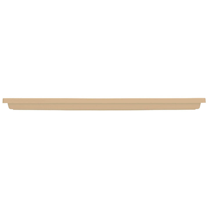 HC Companies Venetian 23.5 In Rectangular Flower Box Saucers, Sandstone (4 Pack)
