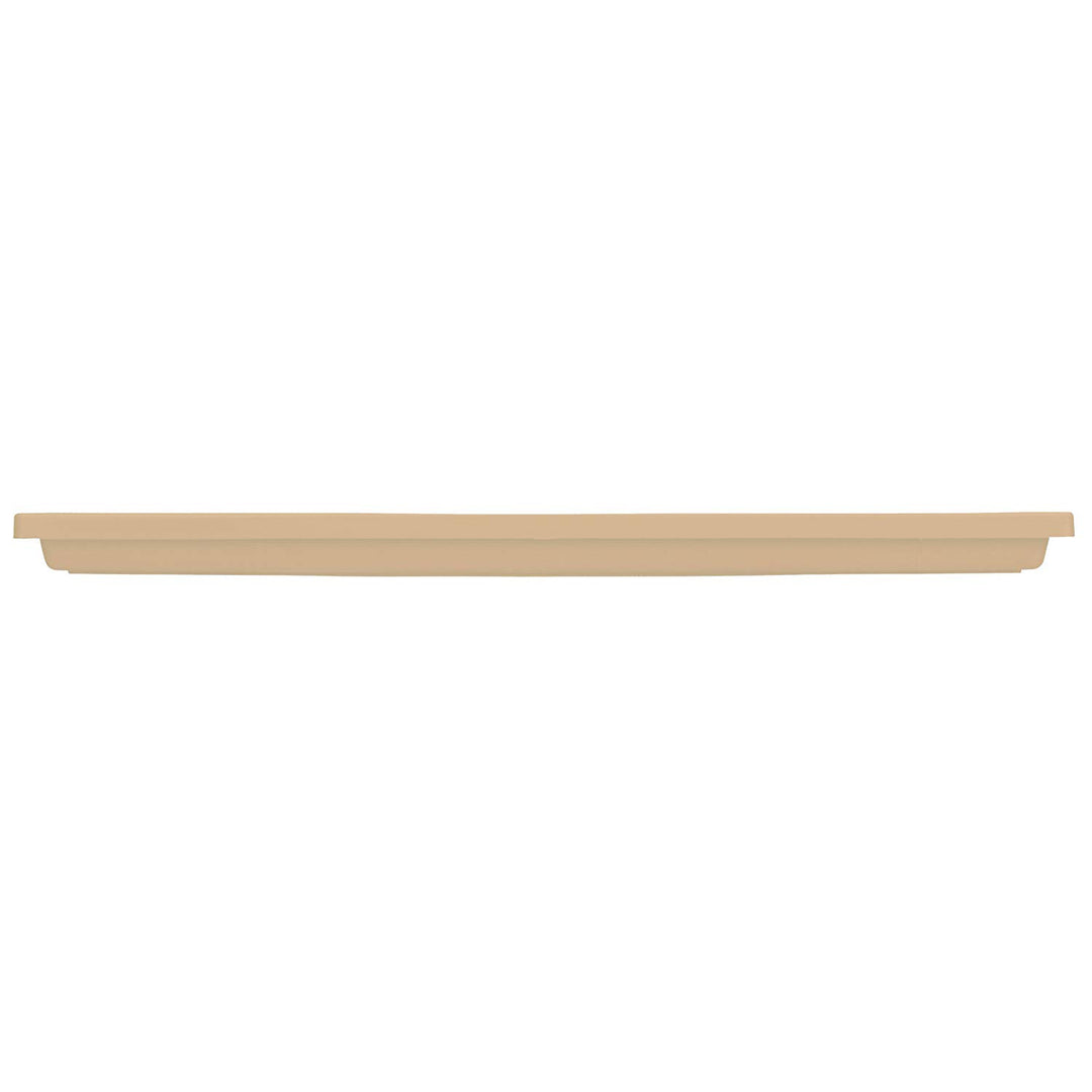 HC Companies Venetian 23.5 In Rectangular Flower Box Saucers, Sandstone (4 Pack)