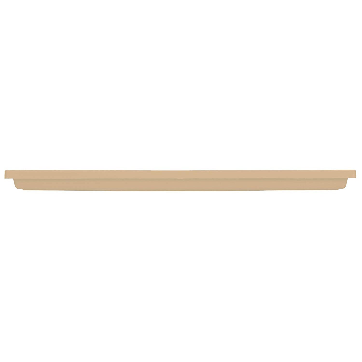 HC Companies Venetian 23.5 In Rectangular Flower Box Saucers, Sandstone (4 Pack)